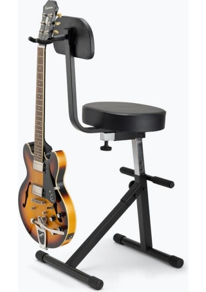 DT8500V2 Sırt Dayanaklı Gitar Askılı Müzisyen Taburesi