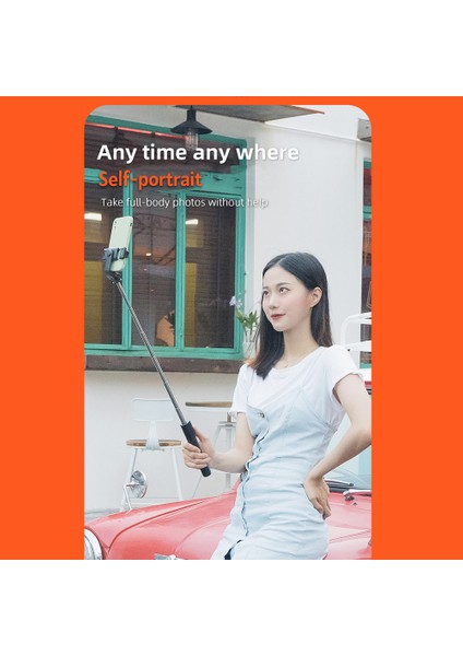 70CM Uzatılabilir Sie Çubuğu Tripod, Uzaktan Kumandalı Telefon Tutucu - Vlog & Canlı Yayın (Yurt Dışından)