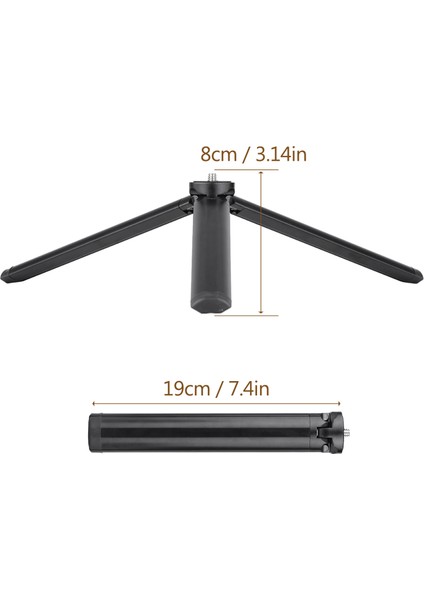Alüminyum Katlanır Tripod Dslr Akıllı Telefon LED Işık 3kg Taşıma Kapasitesi (Yurt Dışından) modelleri