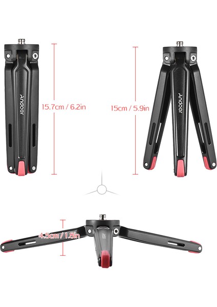 5 kg Yük Kapasiteli Alüminyum Tripod - Dslr, Telefon, Aksiyon Kamerası (Yurt Dışından) fırsatları
