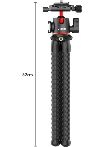 Mt-32 Taşınabilir Tripod 2kg Yük Kapasiteli 360° Küre Başlı Fotoğraf Makinesi ve Vlog Çekimleri Için (Yurt Dışından)