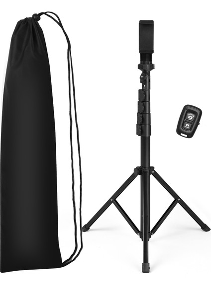 157 cm Katlanabilir Sie Çubuğu Tripod - Kablosuz Kumandalı Vlog ve Canlı Yayın (Yurt Dışından)