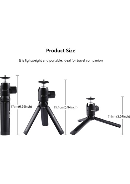 Mini Metal Masa Tripod Başlığı 1/4 Inç Dslr Kameralar Için (Yurt Dışından)