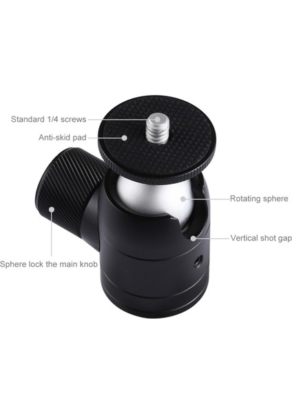 Mini Metal Masa Tripod Başlığı 1/4 Inç Dslr Kameralar Için (Yurt Dışından)
