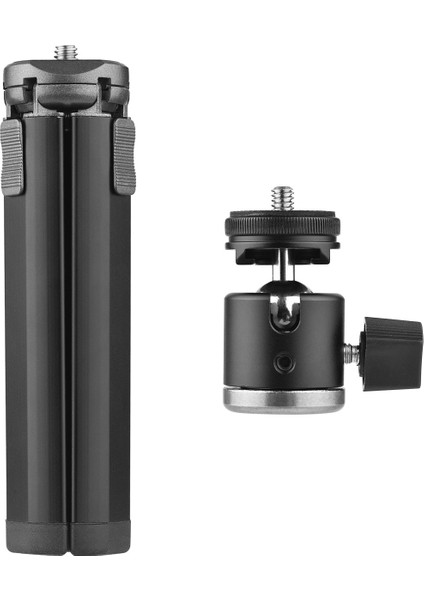 Alüminyum Alaşım Mini Tripod Çift Kullanımlı Küre Başlı Taşınabilir Sap - Telefon Kamera ve Video Için (Yurt Dışından) fiyatları