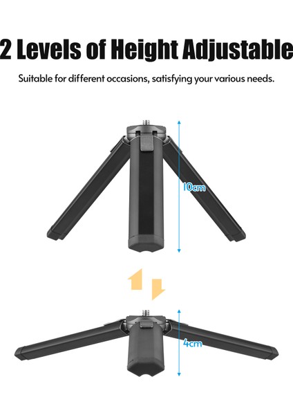 Alüminyum Alaşım Mini Tripod Çift Kullanımlı Küre Başlı Taşınabilir Sap - Telefon Kamera ve Video Için (Yurt Dışından) fırsatları