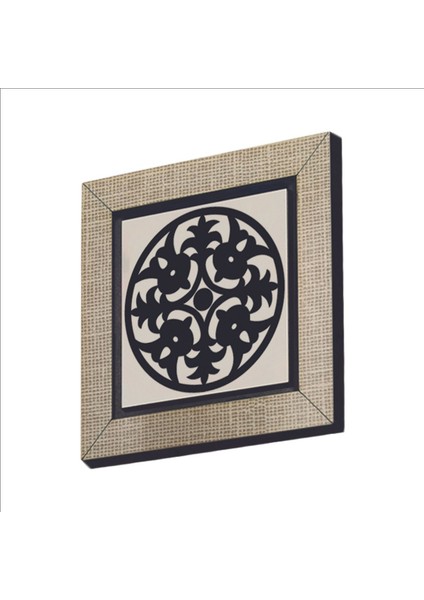 Barok Desen Baskılı Mdf Magnet 7x7