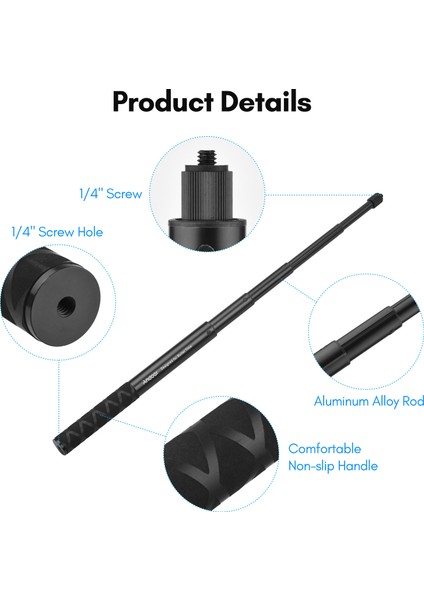 Görünmez Sie Çubuğu 28-110CM Mini Tripodlu INSTA360 (Yurt Dışından)