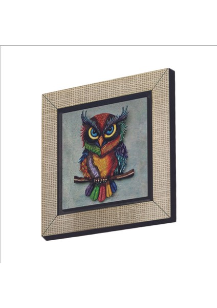 Baykuş Baskılı Mdf Magnet 7x7