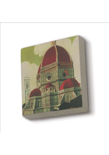 Italya Görseli Baskılı Taş Magnet 5x5