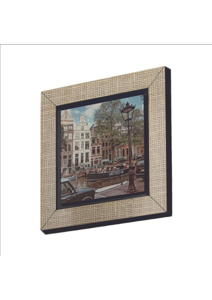 Amsterdam Görseli Baskılı Mdf Magnet 7x7