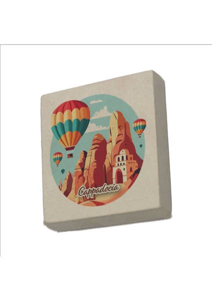 Kapadokya Baskılı Taş Magnet 5x5