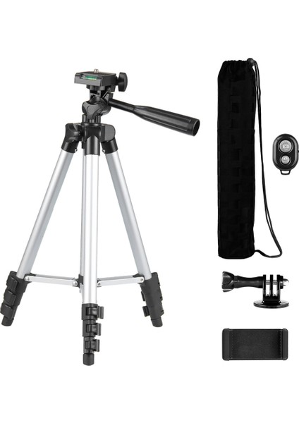 Hafif 14-43 Inç Tripod, Uzaktan Deklanşörlü Akıllı Telefon/dslr Kamera 1,5kg (Yurt Dışından) indirimleri