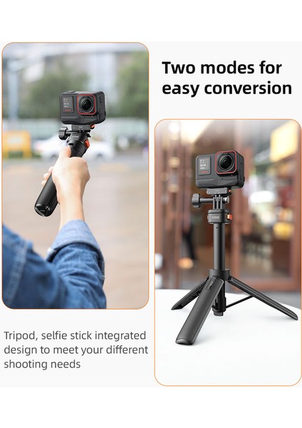 Vrıg AC04 Uzatılabilir Sie Çubuğu Tripod Manyetik Hızlı Montaj - Gopro ve Djı Aksiyon Kameraları (Yurt Dışından)