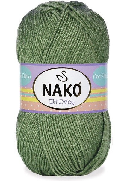 Elit Baby 10307 Çağla Yeşili Örgü Ipi