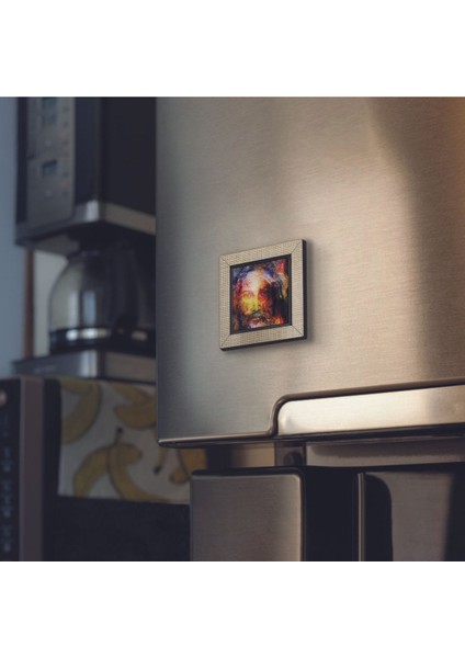 Isa Mesih Görseli Baskılı Mdf Magnet 7x7