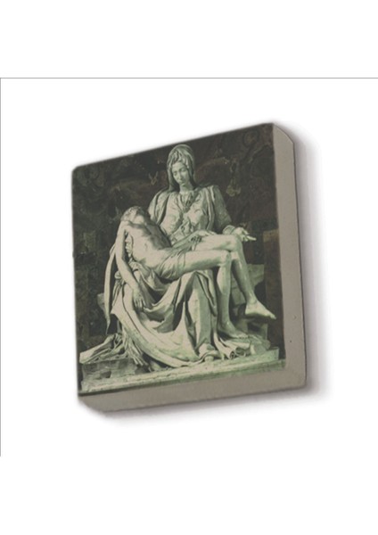 Pietà (Michelangelo, 1498) Baskılı Taş Magnet 5x5