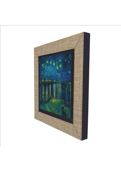 Ren Nehrinde Yıldızlı Bir Gece (Vincent Van Gogh, 1888) Baskılı Mdf Magnet 7x7 indirimleri