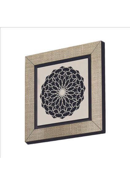 Yuvarlak Rumi Desen Baskılı Mdf Magnet 7x7