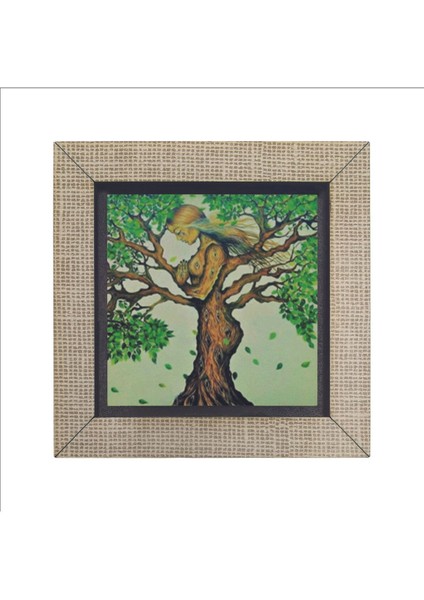 Ağaç Kadın Baskılı Mdf Magnet 7x7 fırsatları