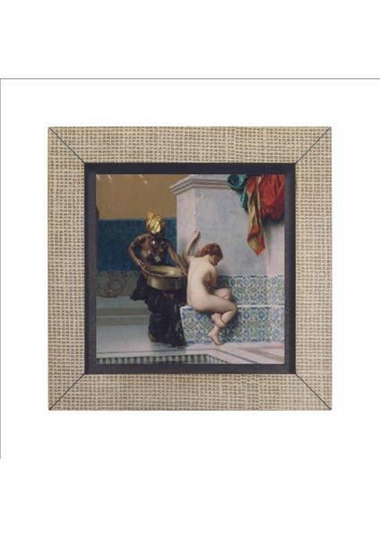 Türk Hamamında Iki Kadın (Jean-Léon Gérôme, 1872) Baskılı Mdf Magnet 7x7 fırsatları