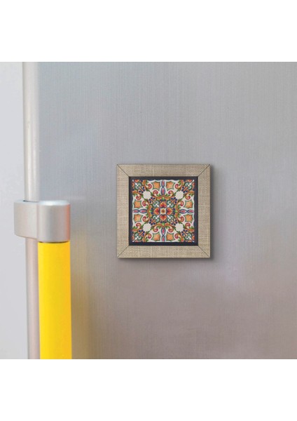 Italyan Deseni Baskılı Mdf Magnet 7x7