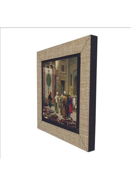Halı Tüccarı (Osman Hamdi Bey, 1888) Baskılı Mdf Magnet 7x7