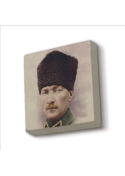 Mustafa Kemal Atatürk Baskılı Taş Magnet 5x5