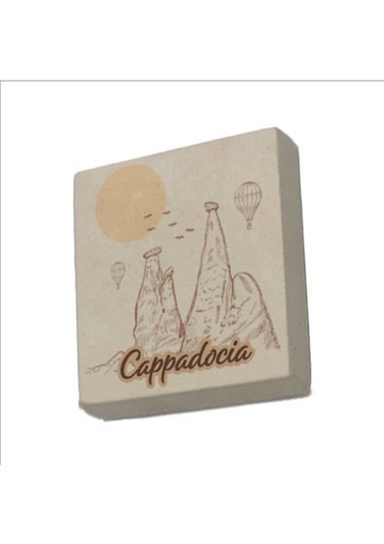 Kapadokya Baskılı Taş Magnet 5x5
