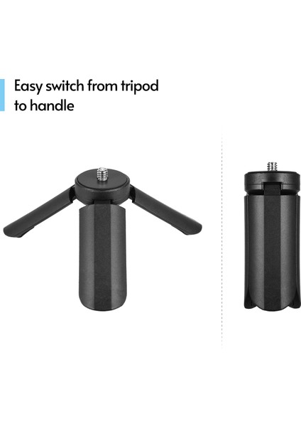 Katlanır Masaüstü Tripod Siyah Telefon Kamera 1kg Kompakt Stabilizatör (Yurt Dışından) indirimleri