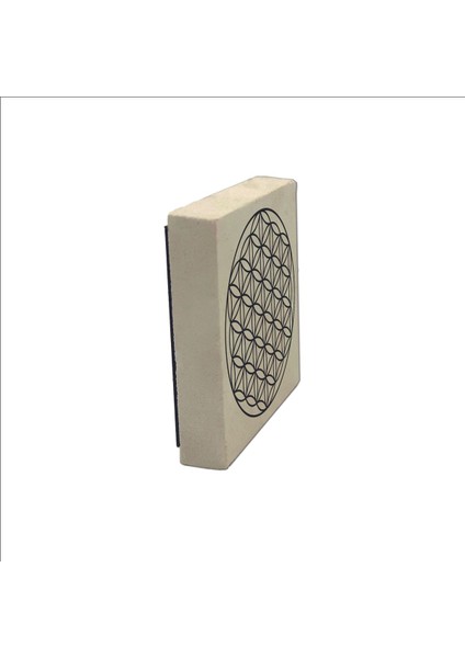 Yaşam Çiçeği Deseni Baskılı Taş Magnet 5x5 fırsatları