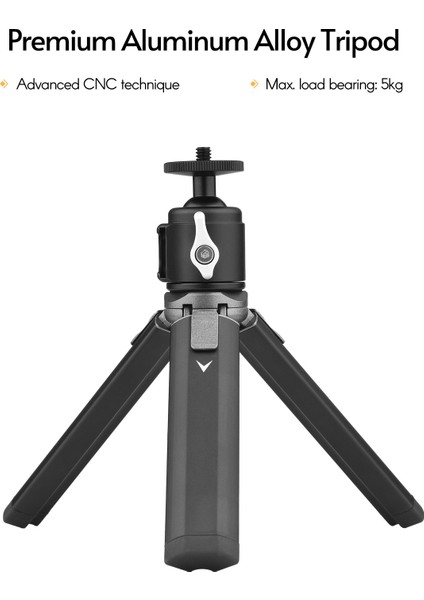 Alüminyum Alaşımlı Mini Tripod Bilyalı Başlık Soğuk Ayakkabı - Kamera ve Telefonlar Için (Yurt Dışından) fırsatları