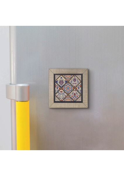 Italyan Çini Deseni Baskılı Mdf Magnet 7x7 modelleri