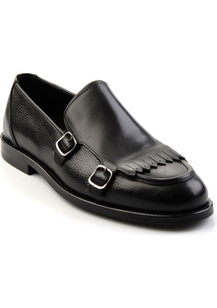 Siyah Leather Erkek Klasik Ayakkabı E01755134603