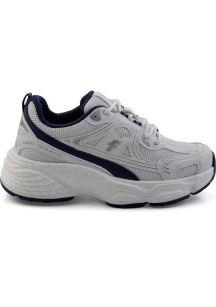 Beyaz Lacivert File Kadın Sneaker K01027032922