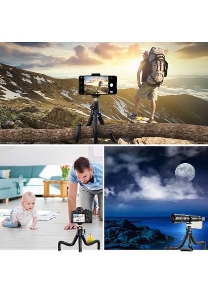 APL-JJ10 Taşınabilir Tripod - Esnek ve Ayarlanabilir Telefon/gopro/dslr Tutucu - 3kg Kapasite (Yurt Dışından)