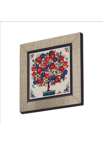 Nar Ağacı Baskılı Mdf Magnet 7x7