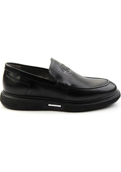 Siyah Leather Erkek Casual Ayakkabı E01075619103