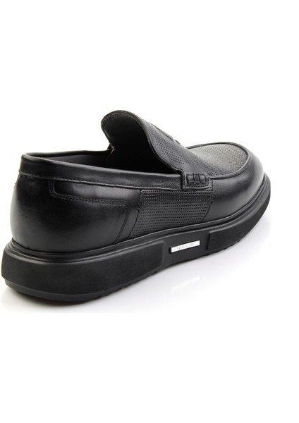 Siyah Leather Erkek Casual Ayakkabı E01075619103