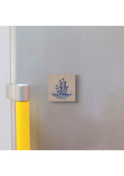 Hollanda Deseni Baskılı Taş Magnet 5x5 modelleri