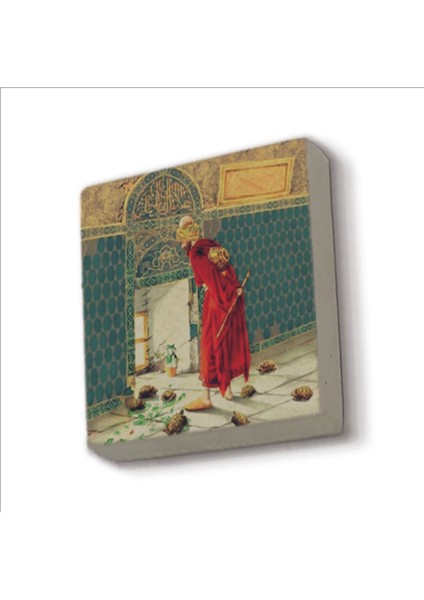 Kaplumbağa Terbiyecisi (Replika) Baskılı Taş Magnet 5x5