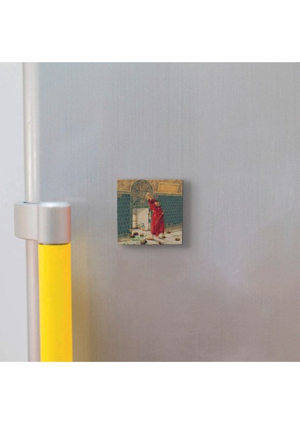 Kaplumbağa Terbiyecisi (Replika) Baskılı Taş Magnet 5x5 modelleri