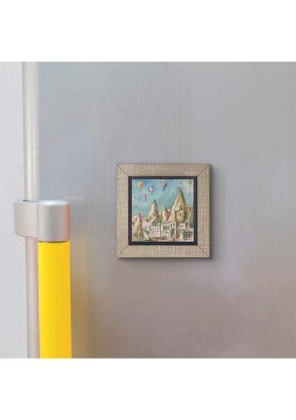 Kapadokya Baskılı Mdf Magnet 7x7
