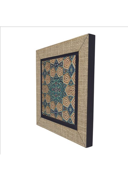 Geometrik Rumi Desen Baskılı Mdf Magnet 7x7