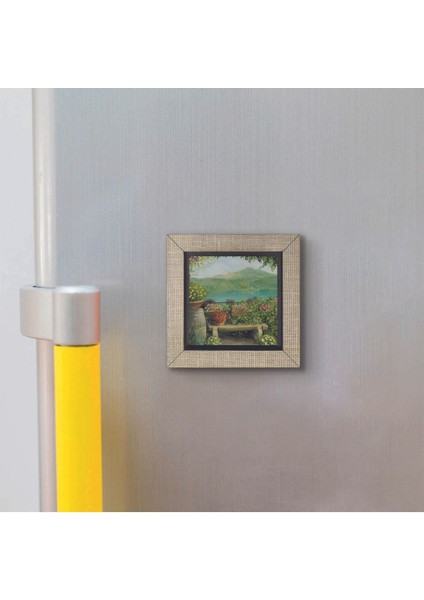 Italya Görseli Baskılı Mdf Magnet 7x7