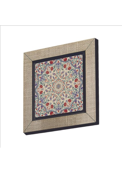 Osmanlı Çini Deseni Baskılı Mdf Magnet 7x7