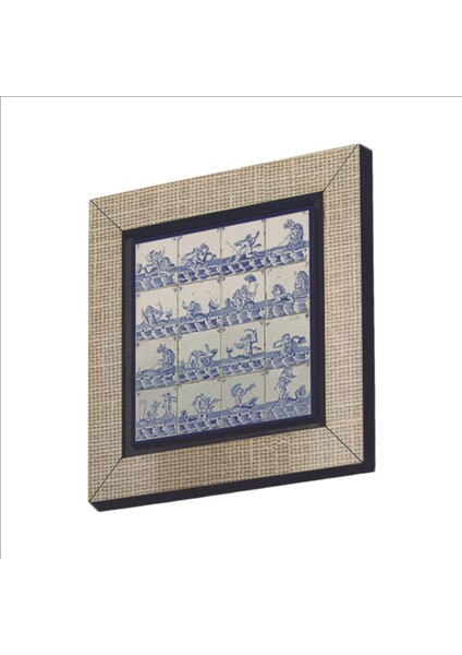 Hollanda Deseni Baskılı Mdf Magnet 7x7