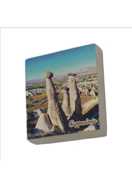 Kapadokya Baskılı Taş Magnet 5x5