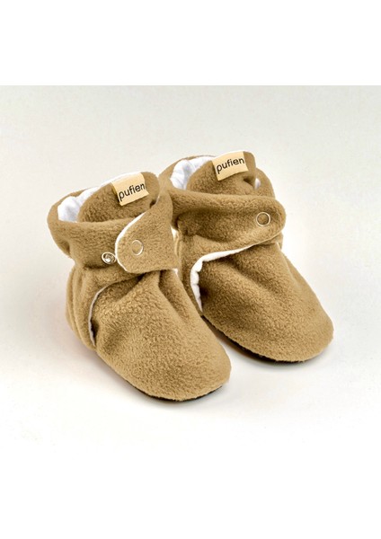 Camel, Organik Pamuk Astarlı, Bebek Pandufu, Kaydırmaz Tabanlı Ilk Adım Ev Patiği