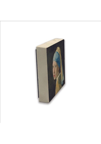 Inci Küpeli Kız (Johannes Vermeer, 1665 Baskılı Taş Magnet 5x5 fırsatları
